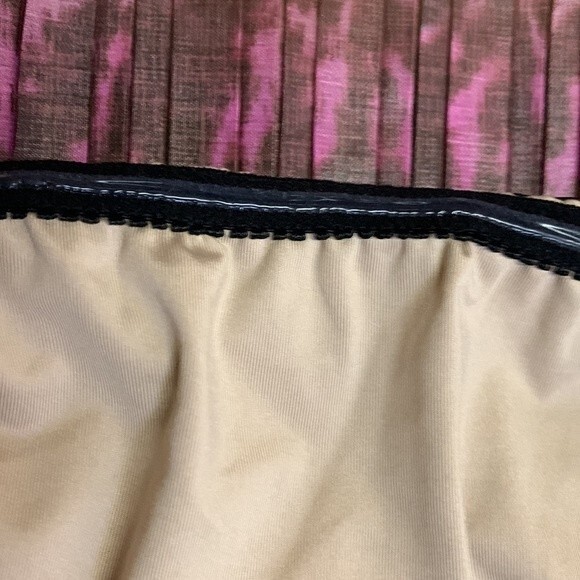 BCBGMaxAzria Taja Pleated Multicolored Batik Print Strapless Mini Dress Size S - Picture 8 of 12